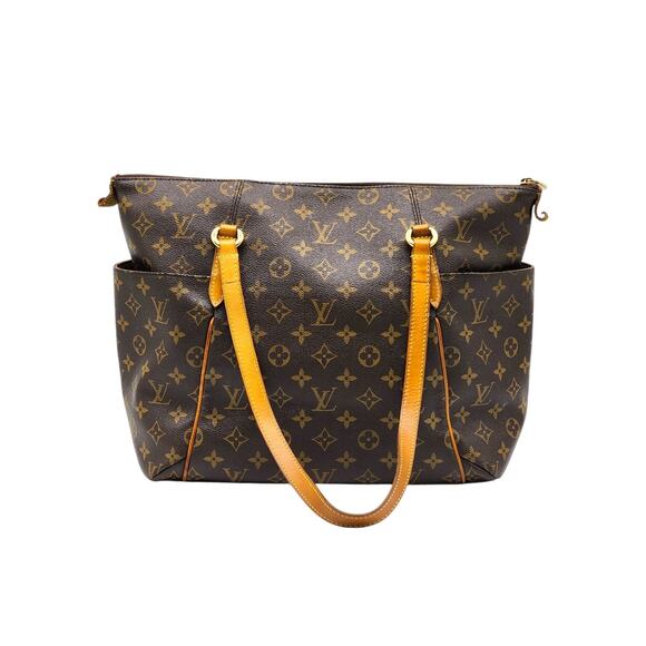 Louis Vuitton Totally MM LV Monogram Canvas Leather Tote Shoulder Bag - Picture 3 of 12